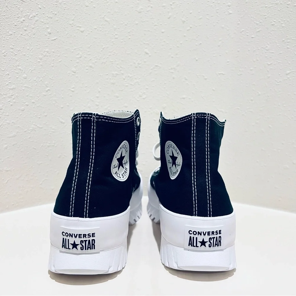 Converse All Star Unisex Lugged 2.0 High Top Black Sneakers Sz M 6.5 W 8.5 NEW - Picture 9 of 12
